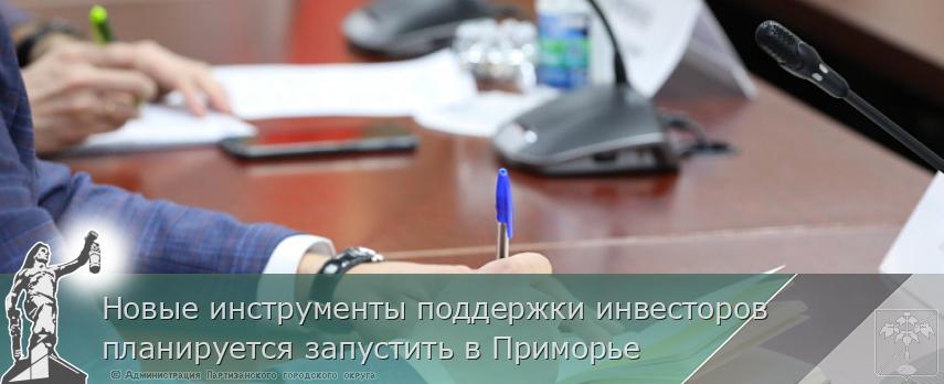 Новые инструменты поддержки инвесторов планируется запустить в Приморье | Администрация муниципального округа город Партизанск Приморского края Официальный сайт