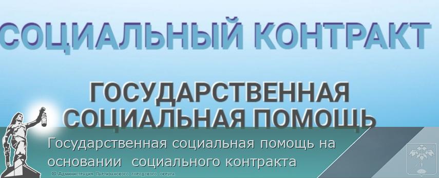 Государственная социальная помощь на основании  социального контракта | Администрация муниципального округа город Партизанск Приморского края Официальный сайт
